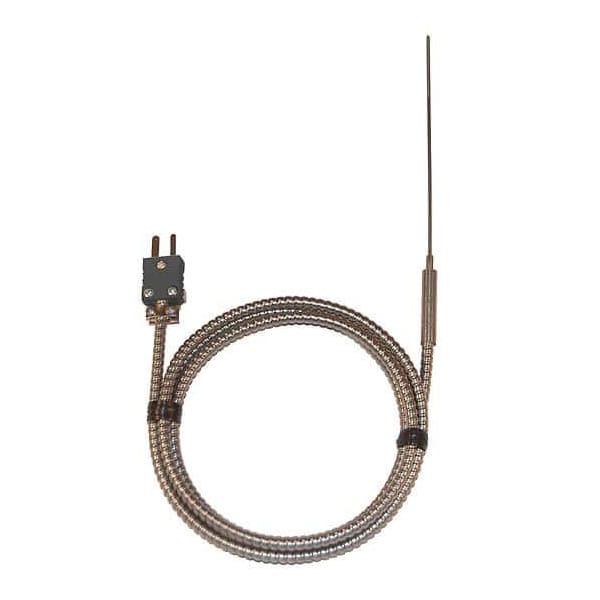 Type-J Hypo Tip Probe 4"L Mini-Conn, SS